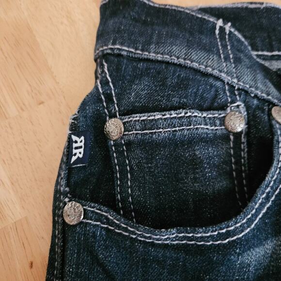 Rock & Republic Kiedis Jeans Dark Wash Bootcut Beaded R - size 31 - Picture 7 of 12